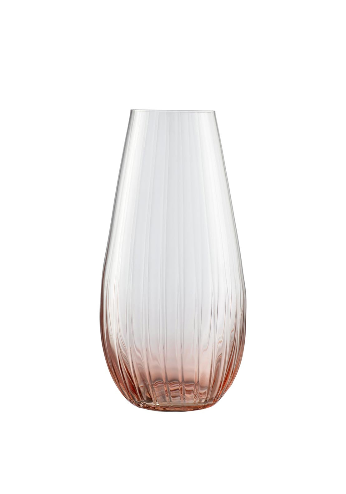 Galway Crystal Erne Vase 12”, Blush