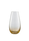 Galway Crystal Erne Vase 9.5”, Amber