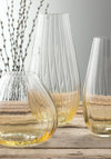Galway Crystal Erne Vase 9.5”, Amber