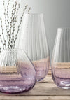 Galway Crystal Erne Vase 9.5”, Amethyst