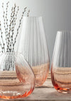 Galway Crystal Erne Vase 9.5”, Blush