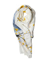 Galway Crystal Honey Blossoms Polyester Scarf, Cream