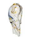 Galway Crystal Honey Blossoms Polyester Scarf, Cream