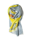 Galway Crystal Lily Pads Merino Wool Scarf, Grey Multi