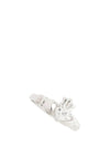 Galway Crystal Claddagh Sterling Silver Crystal Ring, Size P