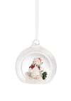 Galway Crystal Skiing Snowman Hanging Ornament