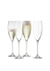 Galway Irish Crystal set of 4 Clarity Flute Champagne Glasses