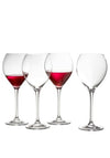 Galway Irish Crystal Set OF 4 Clarity Red Wine Glasses