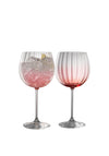 Galway Crystal Erne Gin & Tonic Glasses Pair, Blush