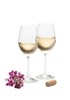 Galway Crystal Elegance White Wine Glasses Pair