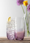 Galway Crystal Erne Hiball Glasses Pair, Amethyst