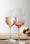Galway Crystal Erne Wine Glass Pair, Blush