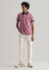 Gant Oxford Pique Polo Shirt, Sunset Pink