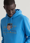 Gant Archive Shield Hoodie, Day Blue