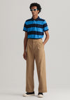 Gant Barstripe Pique Polo Shirt, Day Blue