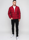 Gant Panel Down Puffer Jacket, Red