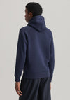 Gant Lock Up Drawstring Hoodie, Evening Blue
