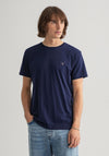 Gant Original Crew Neck T-Shirt, Blue