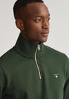 Gant Original Half Zip Sweatshirt, Storm Green