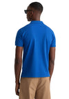 Gant Contrast Pique Collar Polo Shirt, Lapis Blue