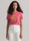 GANT Womens Rope Icon T-Shirt, Rapture Rose