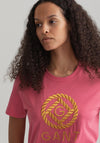 GANT Womens Rope Icon T-Shirt, Rapture Rose