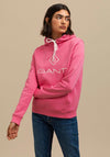 Gant Lock Up Cotton Rich Logo Hoodie, Pink