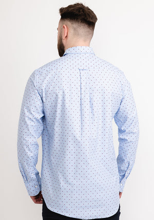 Gant Coupe Dot Print Shirt, Capri Blue