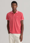 GANT Sunfaded Short Sleeved Polo Shirt, Watermelon Pink