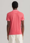 GANT Sunfaded Short Sleeved Polo Shirt, Watermelon Pink