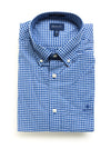 Gant 2 Colour Gingham Shirt, College Blue