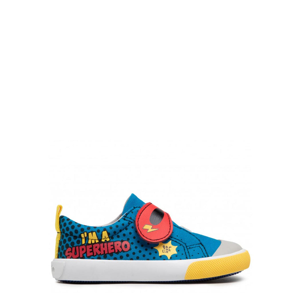 Garvalin Baby Boys Superhero Velcro Trainers, Blue McElhinneys