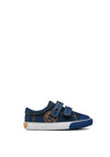 Garvalin Denim Dual Strap Trainers, Blue