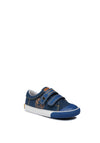 Garvalin Denim Dual Strap Trainers, Blue