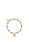 ChloBo Tranquil Journey Malachite Bracelet, Gold