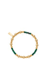ChloBo Sparkle Malachite Bracelet, Gold