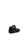 Geox Girls Naimara Velcro Strap Shoe, Black
