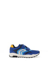 Geox Boys Pavel Velcro Strap Trainer, Blue