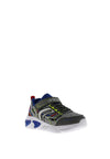 Geox Boys Lights Assister Velcro Trainer, Grey
