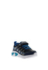 Geox Boys Lights Assister Velcro Trainer, Navy Blue