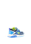 Geox Boys Double Velcro Light up Trainers, Navy