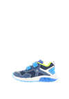 Geox Boys Double Velcro Light up Trainers, Navy