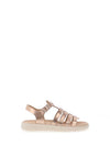 Geox Girls Soleima Open Toe Sandal, Rose Gold