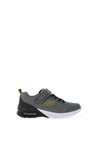 Skechers Boys Microspec Max Velcro Trainer, Grey