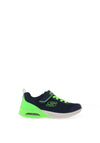 Skechers Boys Microspec Max Velcro Trainer, Navy