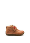 Geox Todlder Leather Velcro Boots, Tan