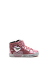 Geox Toddler Heart Lets Dream Hi Top Trainers, Pink