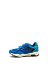 Geox Boys Pavel Double Velcro Trainers, Royal Blue