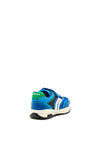 Geox Boys Pavel Double Velcro Trainers, Royal Blue