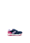 Geox Girls Pavel Sport Double Velcro Trainers, Navy